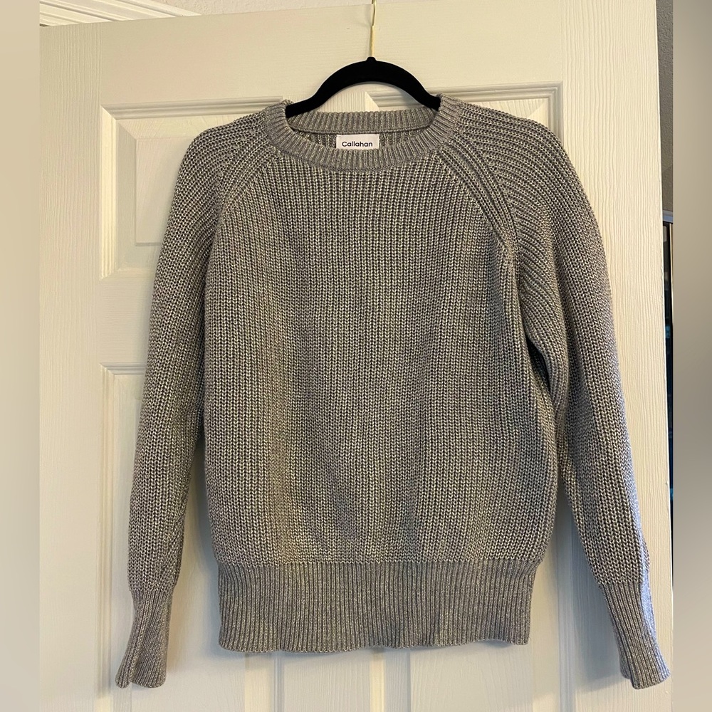 Callahan metallic crew neck  sweater